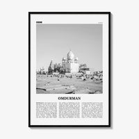 Omdurman Print Black and White, Omdurman Wall Art, Omdurman Poster, Omdurman Photo, Omdurman Wall Décor, Sudan, أم درمان