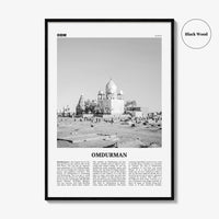 Omdurman Print Black and White, Omdurman Wall Art, Omdurman Poster, Omdurman Photo, Omdurman Wall Décor, Sudan, أم درمان