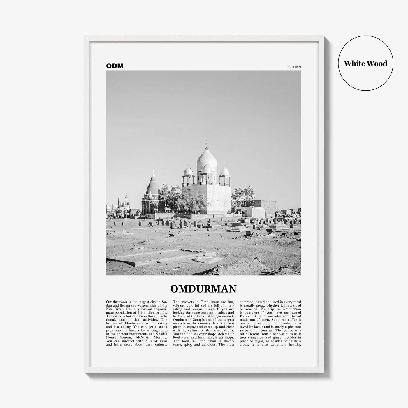 Omdurman Print Black and White, Omdurman Wall Art, Omdurman Poster, Omdurman Photo, Omdurman Wall Décor, Sudan, أم درمان