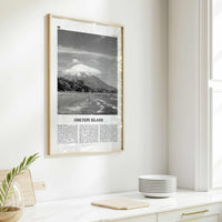 Ometepe Island Print Black and White, Ometepe Island Wall Art, Ometepe Island Poster, Ometepe Island Photo, Ometepe Wall Décor, Nicaragua