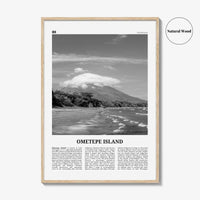 Ometepe Island Print Black and White, Ometepe Island Wall Art, Ometepe Island Poster, Ometepe Island Photo, Ometepe Wall Décor, Nicaragua