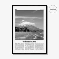 Ometepe Island Print Black and White, Ometepe Island Wall Art, Ometepe Island Poster, Ometepe Island Photo, Ometepe Wall Décor, Nicaragua