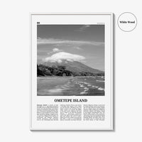 Ometepe Island Print Black and White, Ometepe Island Wall Art, Ometepe Island Poster, Ometepe Island Photo, Ometepe Wall Décor, Nicaragua