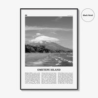Ometepe Island Print Black and White, Ometepe Island Wall Art, Ometepe Island Poster, Ometepe Island Photo, Ometepe Wall Décor, Nicaragua