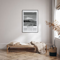 Ometepe Island Travel B&W Poster
