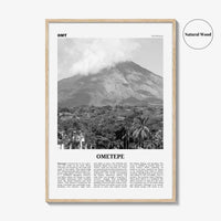 Ometepe Print Black and White, Ometepe Wall Art, Ometepe Poster, Ometepe Photo, Ometepe Wall Décor, Ometepe Map, Nicaragua