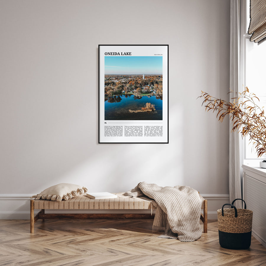 Oneida Lake Travel Color Poster