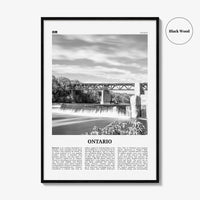 Ontario Print Black and White, Ontario Wall Art, Ontario Poster, Ontario Photo, Ontario Wall Decor, Toronto, Canada