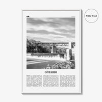 Ontario Print Black and White, Ontario Wall Art, Ontario Poster, Ontario Photo, Ontario Wall Decor, Toronto, Canada