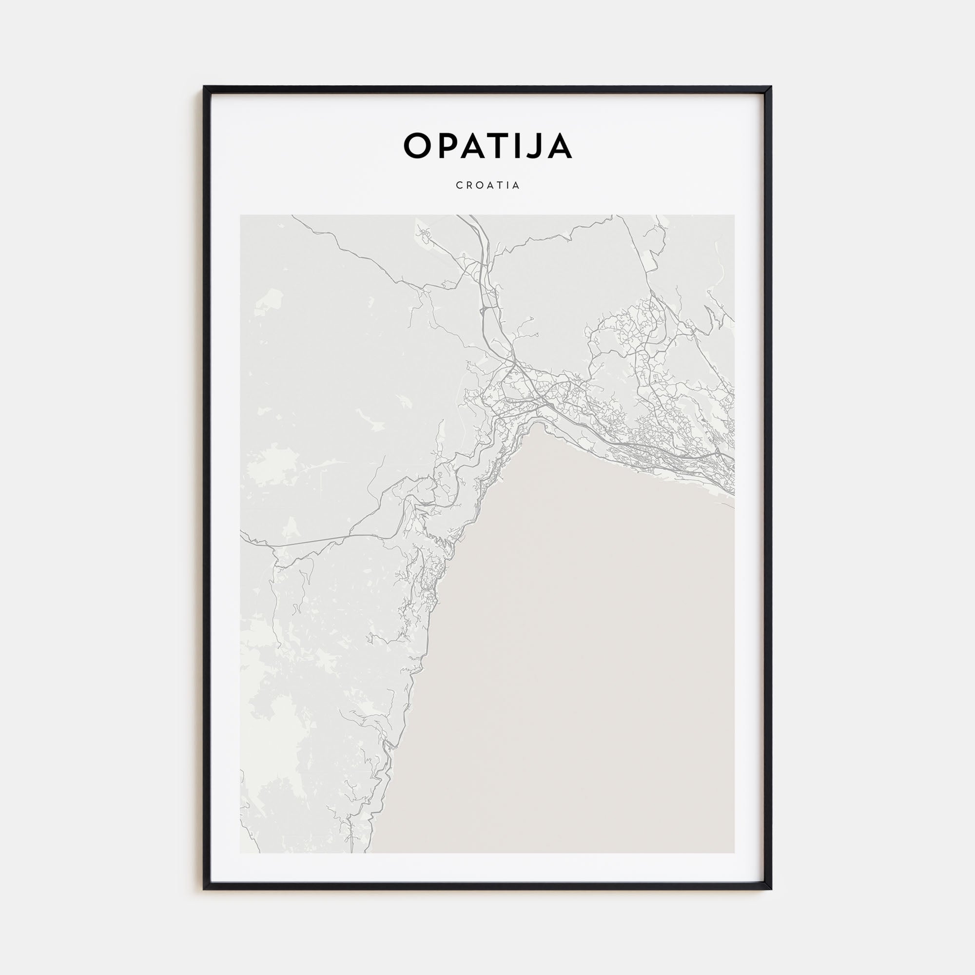 Opatija Map Portrait Poster