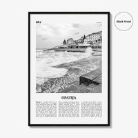 Opatija Print Black and White, Opatija Wall Art, Opatija Poster, Opatija Photo, Opatija Wall Décor, Abbazia, Sankt Jakobi, Croatia, Hrvatska