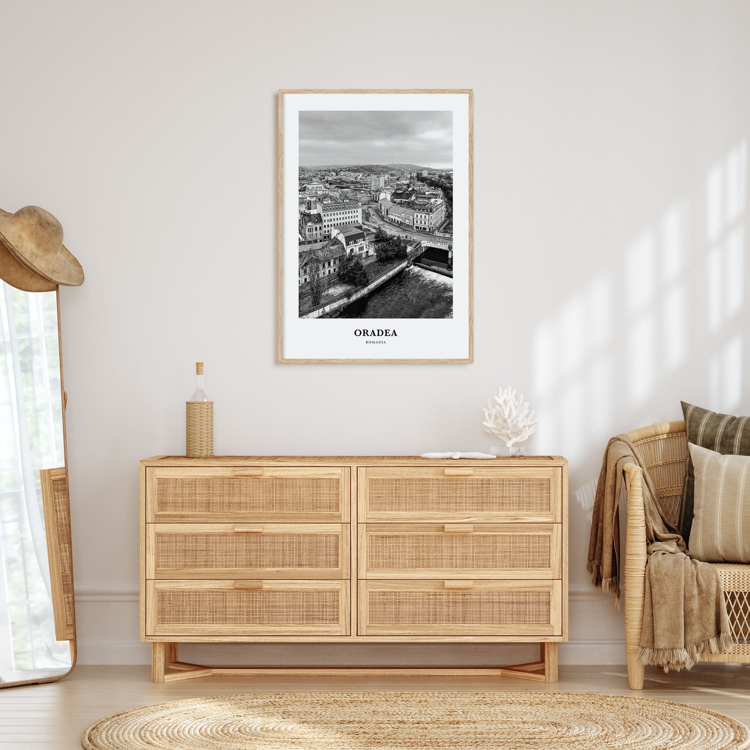 Oradea Portrait B&W Poster