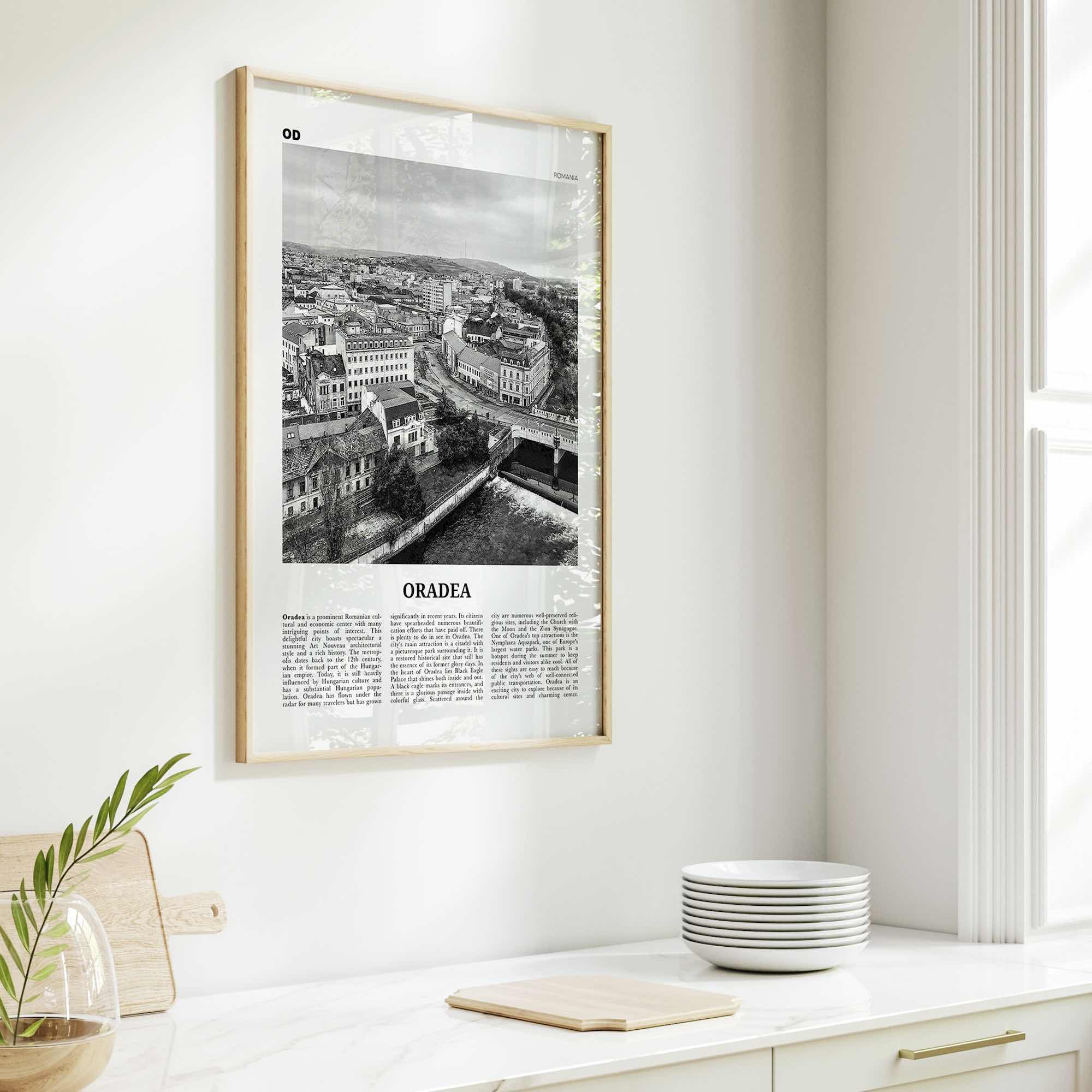 Oradea Print Black and White, Oradea Wall Art, Oradea Poster, Oradea Photo, Oradea Wall Décor, Nagyvárad, Großwardein, Romania, Crișana