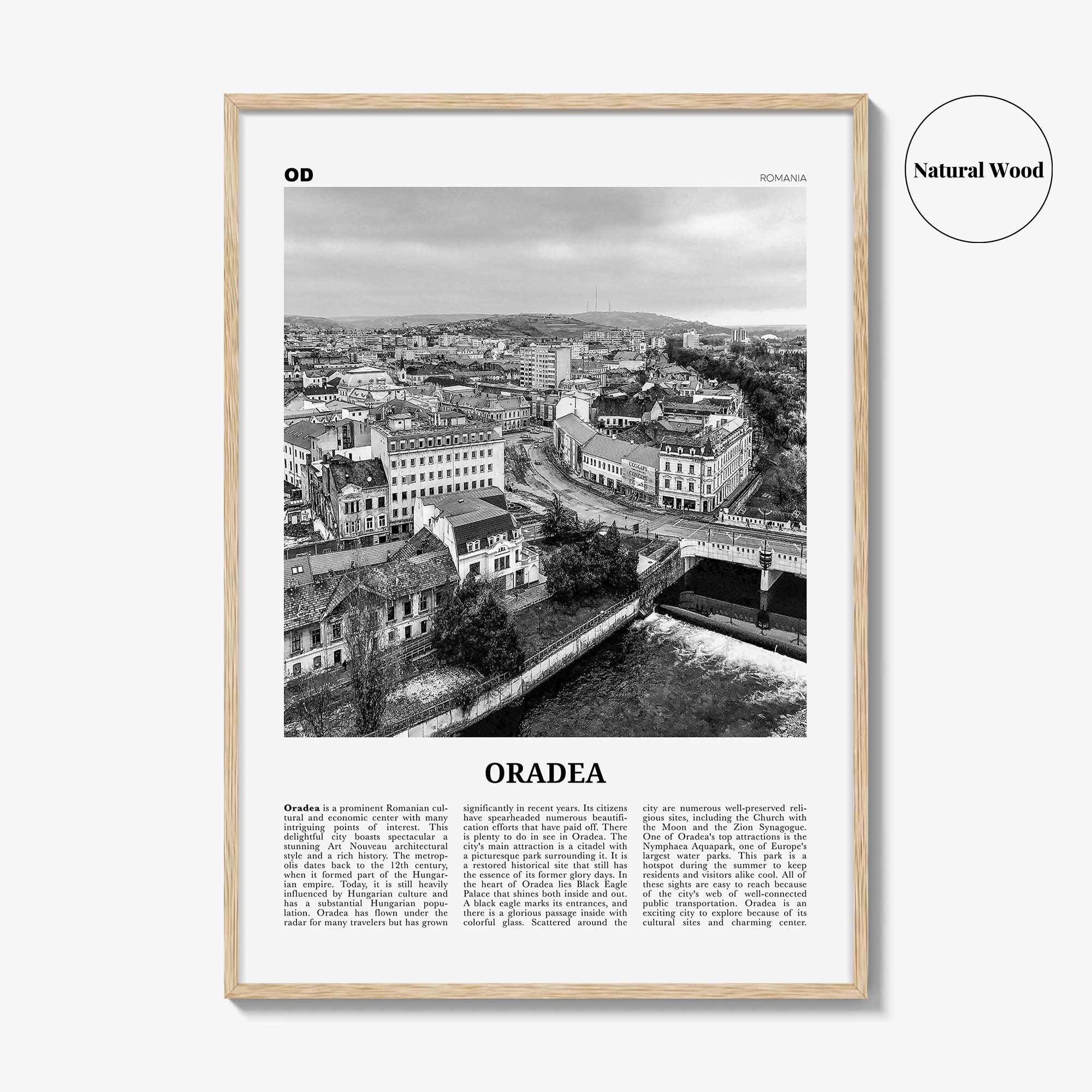 Oradea Print Black and White, Oradea Wall Art, Oradea Poster, Oradea Photo, Oradea Wall Décor, Nagyvárad, Großwardein, Romania, Crișana