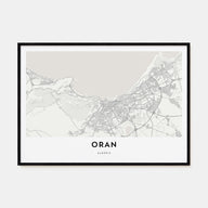 Oran Map Landscape Poster