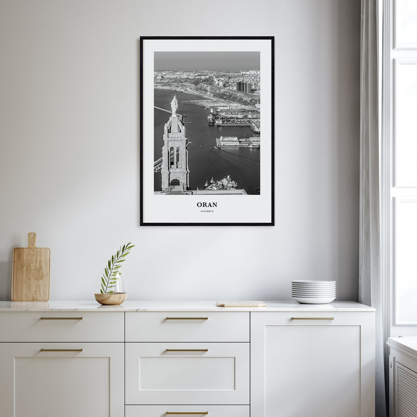 Oran Portrait B&W Poster