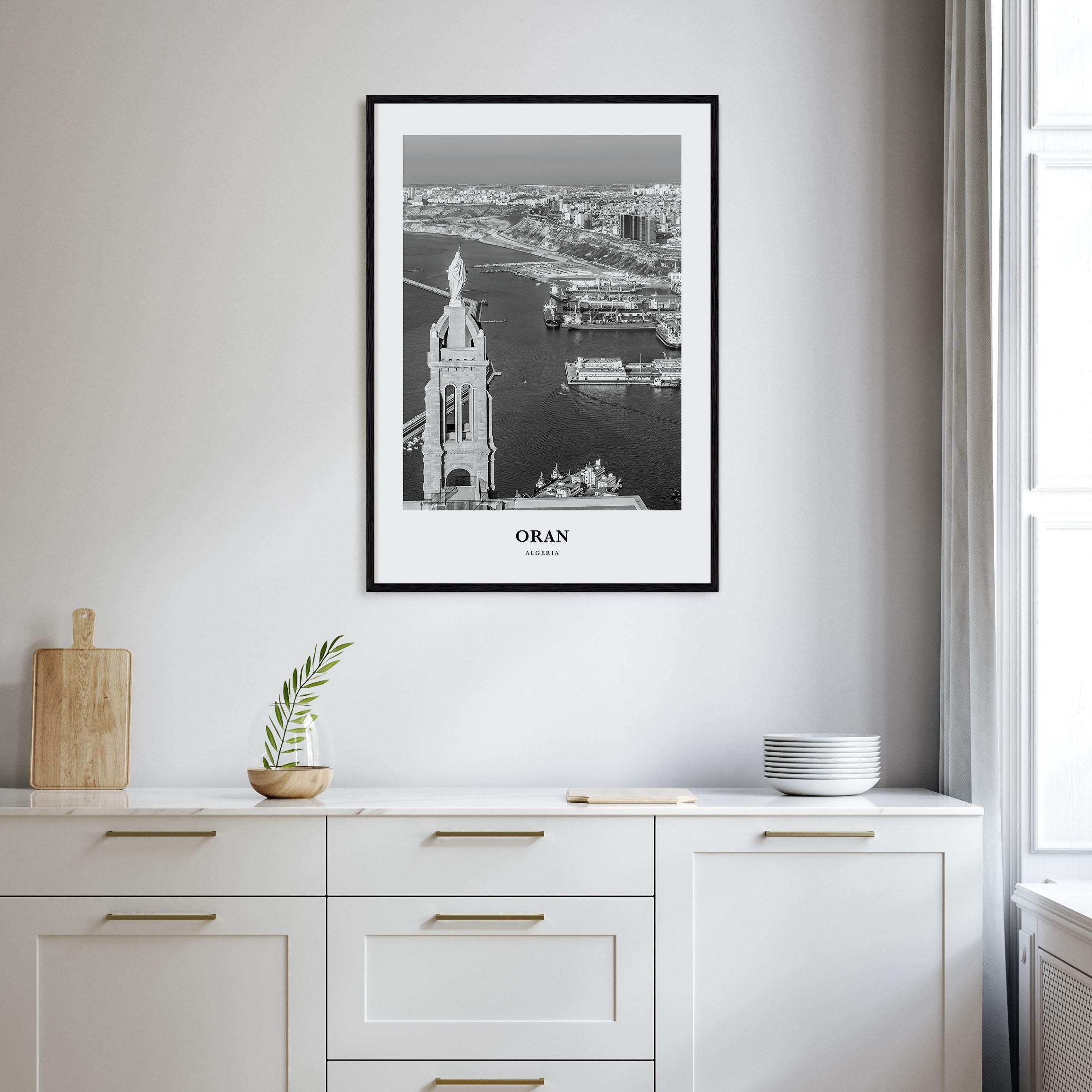 Oran Portrait B&W Poster