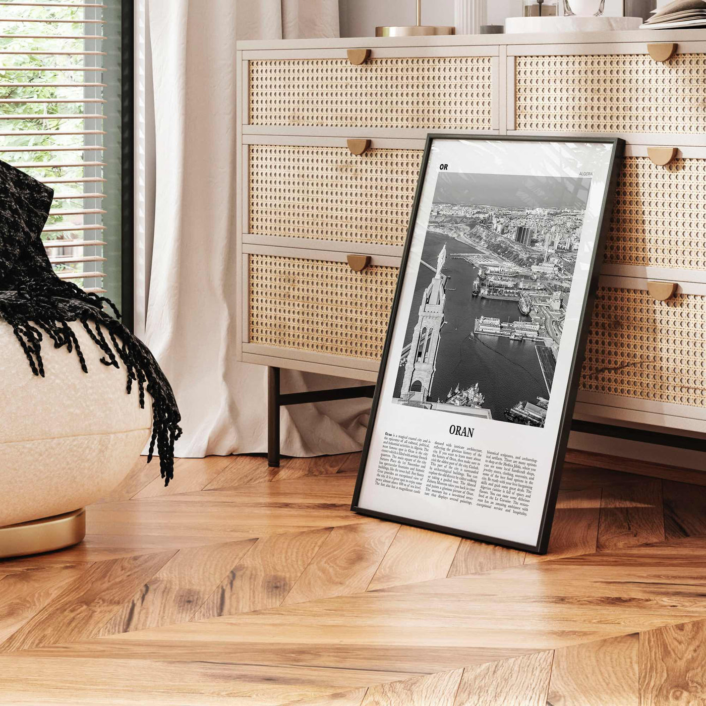 Oran Print Black and White, Oran Wall Art, Oran Poster, Oran Photo, Oran Wall Décor, Algeria, وهران