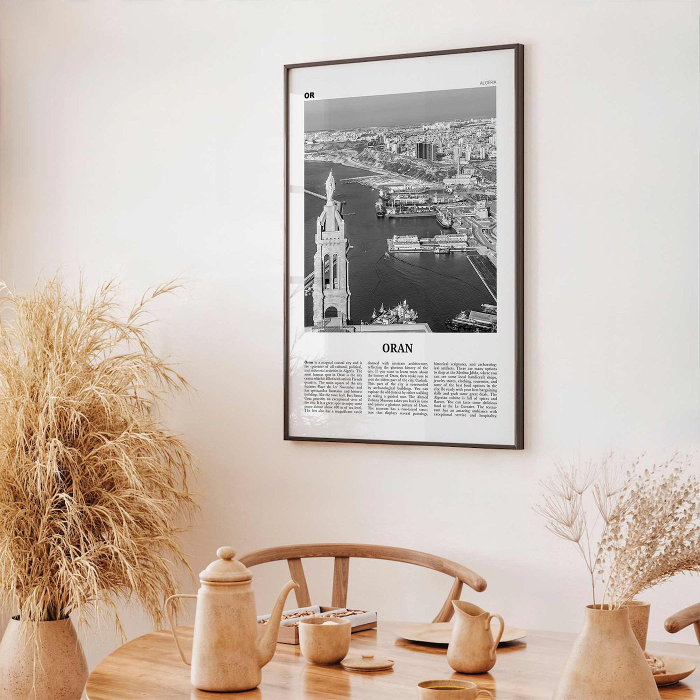 Oran Print Black and White, Oran Wall Art, Oran Poster, Oran Photo, Oran Wall Décor, Algeria, وهران