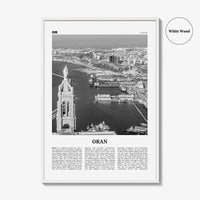 Oran Print Black and White, Oran Wall Art, Oran Poster, Oran Photo, Oran Wall Décor, Algeria, وهران