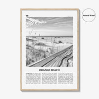 Orange Beach Print Black and White, Orange Beach Wall Art, Orange Beach Poster, Orange Beach Photo, Orange Beach Wall Décor, Alabama, USA