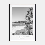 Orange County Portrait B&W Poster