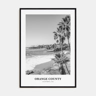 Orange County Portrait B&W Poster