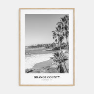 Orange County Portrait B&W Poster