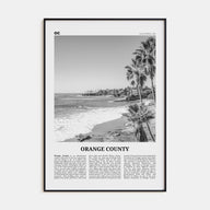 Orange County Travel B&W No 1 Poster