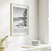 Orange County Print Black and White No 1, Orange County Wall Art, Orange County Poster, Orange County Photo, California, USA, United States
