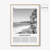 Orange County Print Black and White No 1, Orange County Wall Art, Orange County Poster, Orange County Photo, California, USA, United States