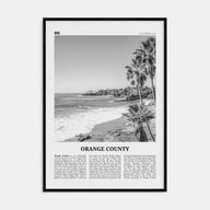 Orange County Travel B&W No 1 Poster