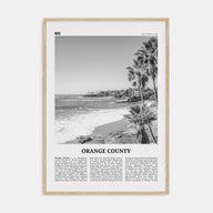 Orange County Travel B&W No 1 Poster