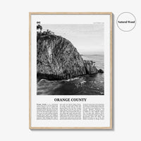 Orange County Print Black and White No 2, Orange County Wall Art, Orange County Poster, Orange County Photo, California, USA, United States