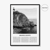 Orange County Print Black and White No 2, Orange County Wall Art, Orange County Poster, Orange County Photo, California, USA, United States