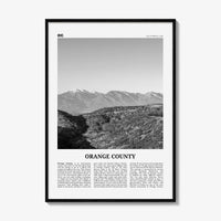 Orange County Print Black and White No 3, Orange County Wall Art, Orange County Poster, Orange County Photo, California, USA, United States