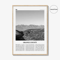 Orange County Print Black and White No 3, Orange County Wall Art, Orange County Poster, Orange County Photo, California, USA, United States