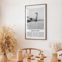 Orange County Print Black and White No 4, Orange County Wall Art, Orange County Poster, Orange County Photo, California, USA, United States