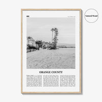 Orange County Print Black and White No 4, Orange County Wall Art, Orange County Poster, Orange County Photo, California, USA, United States