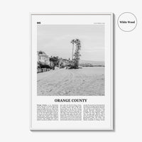 Orange County Print Black and White No 4, Orange County Wall Art, Orange County Poster, Orange County Photo, California, USA, United States