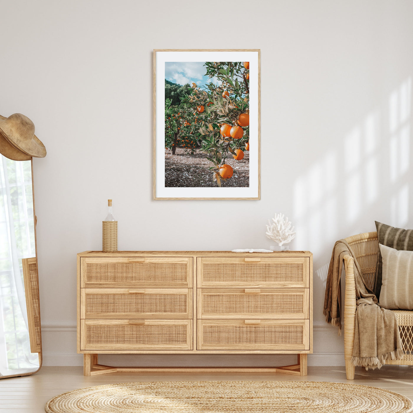 Orange Tree Photo Color No 1 Poster