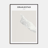 Oranjestad Map Portrait Poster