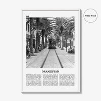 Oranjestad Print Black and White, Oranjestad Wall Art, Oranjestad Poster, Oranjestad Photo, Oranjestad Wall Décor, Aruba, Netherlands