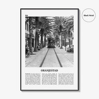 Oranjestad Print Black and White, Oranjestad Wall Art, Oranjestad Poster, Oranjestad Photo, Oranjestad Wall Décor, Aruba, Netherlands
