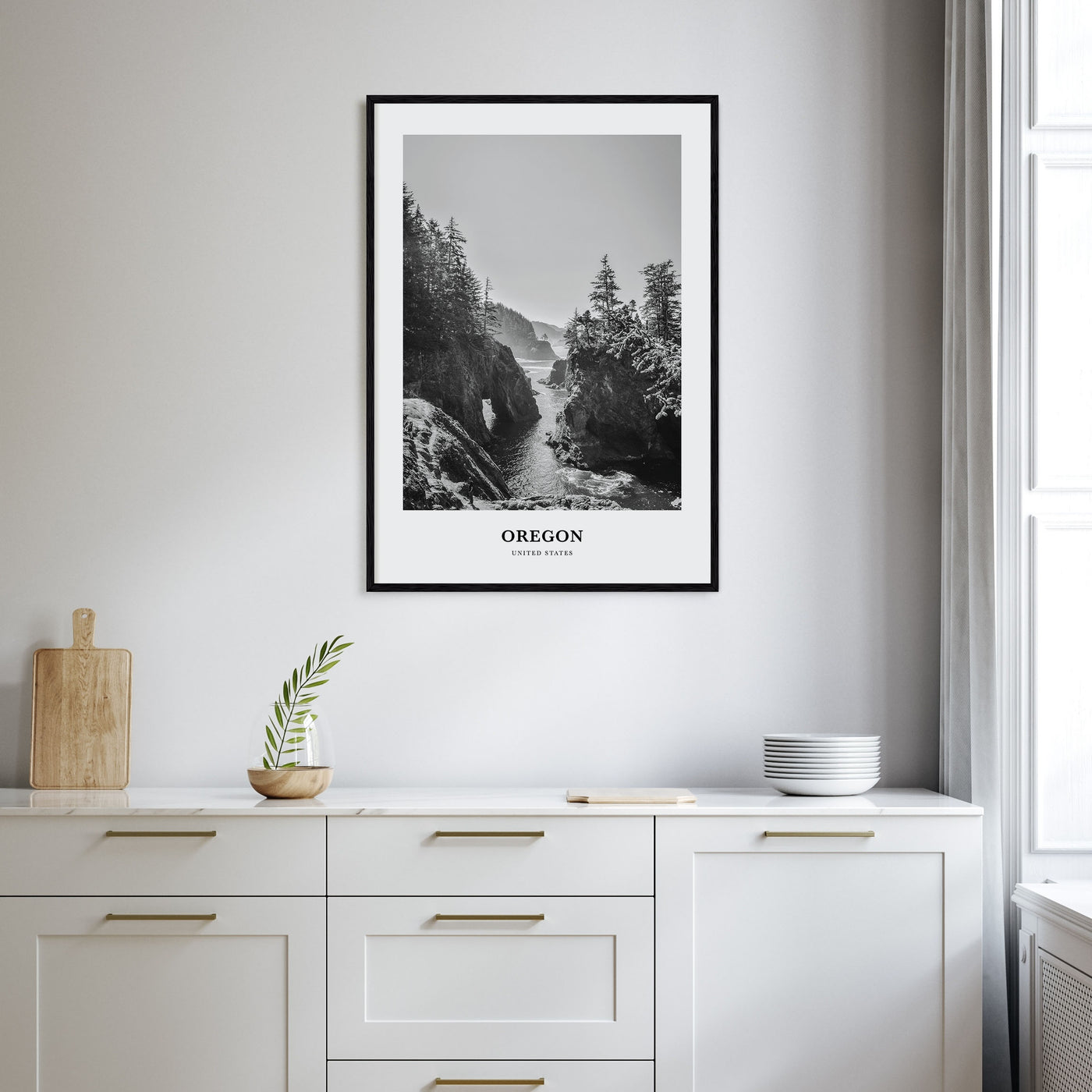 Oregon Portrait B&W No 1 Poster