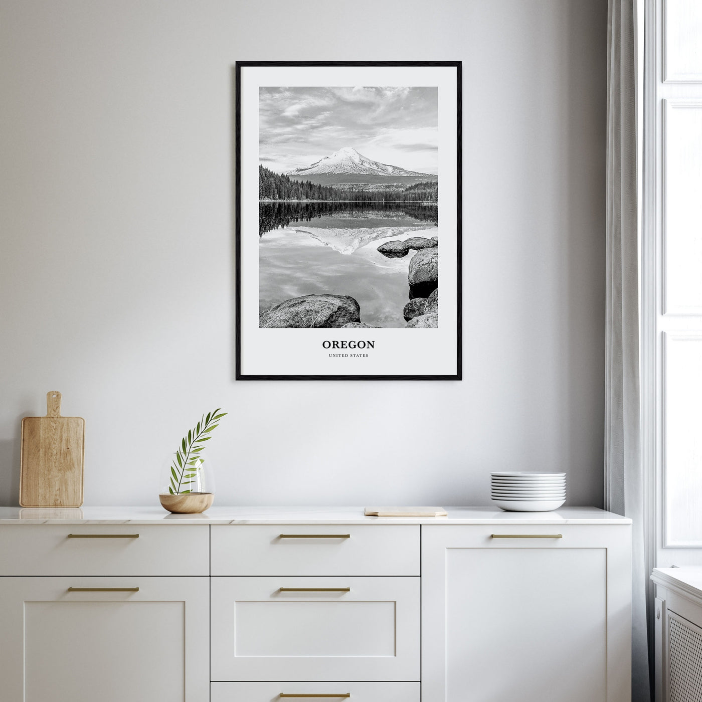 Oregon Portrait B&W No 2 Poster
