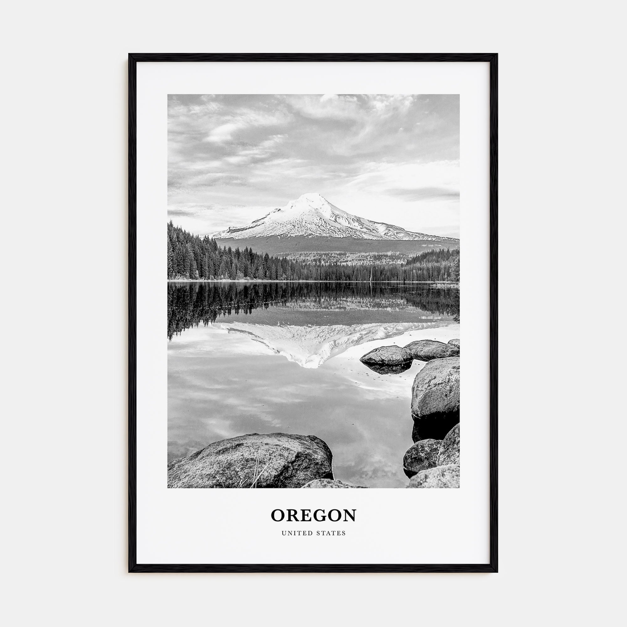 Oregon Portrait B&W No 2 Poster