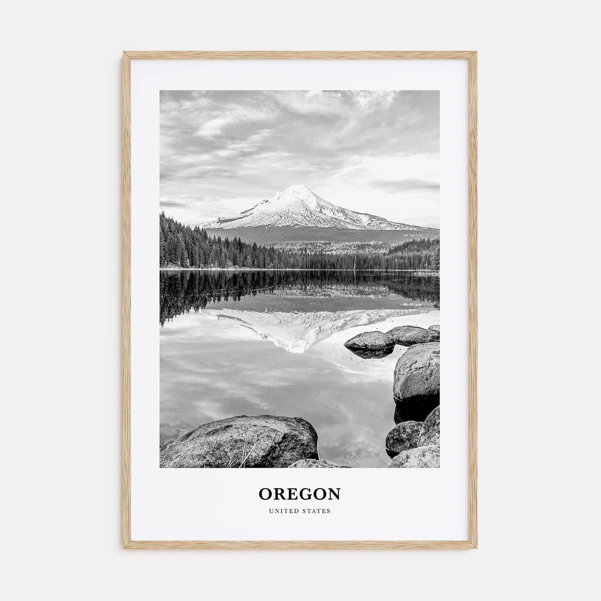 Oregon Portrait B&W No 2 Poster