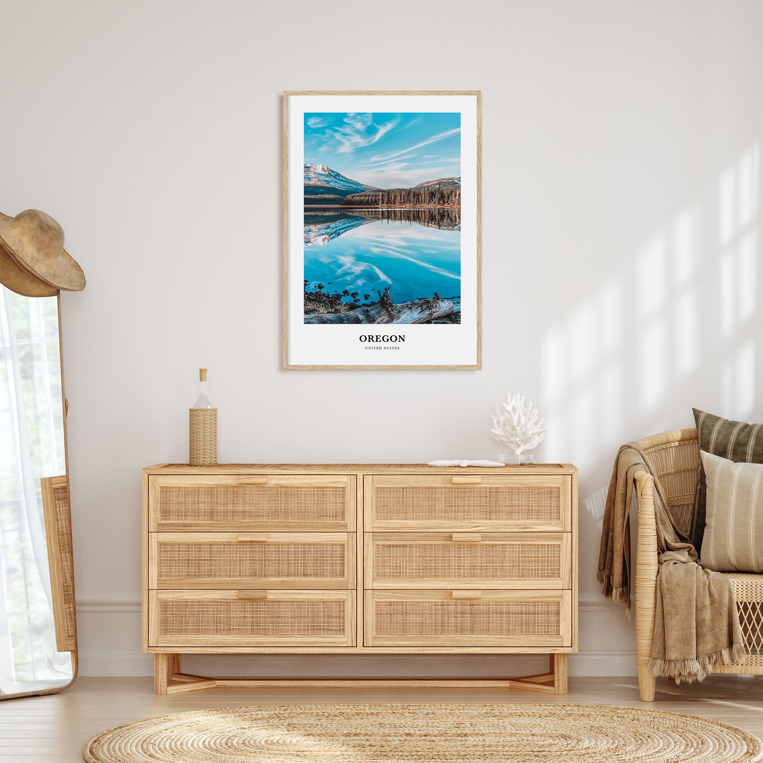 Oregon Portrait Color No 2 Poster