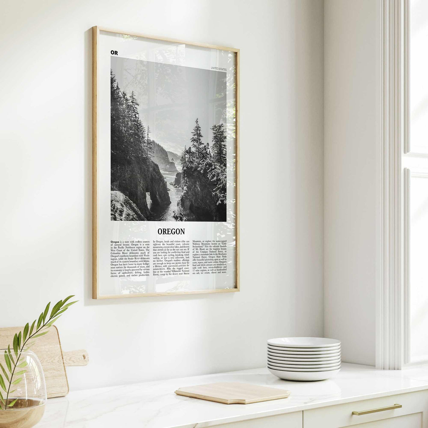 Oregon Print Black and White No 1, Oregon Wall Art, Oregon Poster, Oregon Photo, Oregon Wall Decor, USA, United States, North America